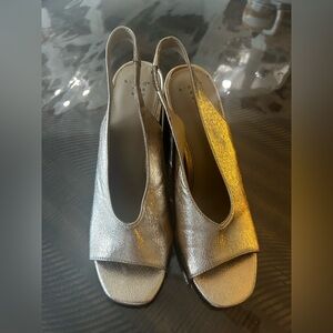 Target-Rose Gold Metallic Silver Women's Slingback Shoes